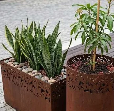 מיכל קורטן תחרה – חיתוך לייזר