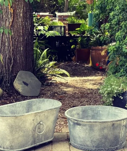 מיכל עגול סטייל טירת אבירים ענק לשתילה: תמונה 4