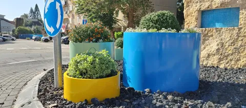 מיכל שתילה ברזל עגול גבוה: תמונה 6