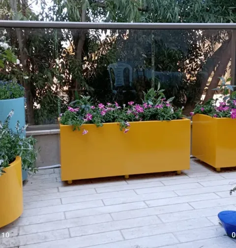 אדנית ברזל מלבן נמוכה: תמונה 4