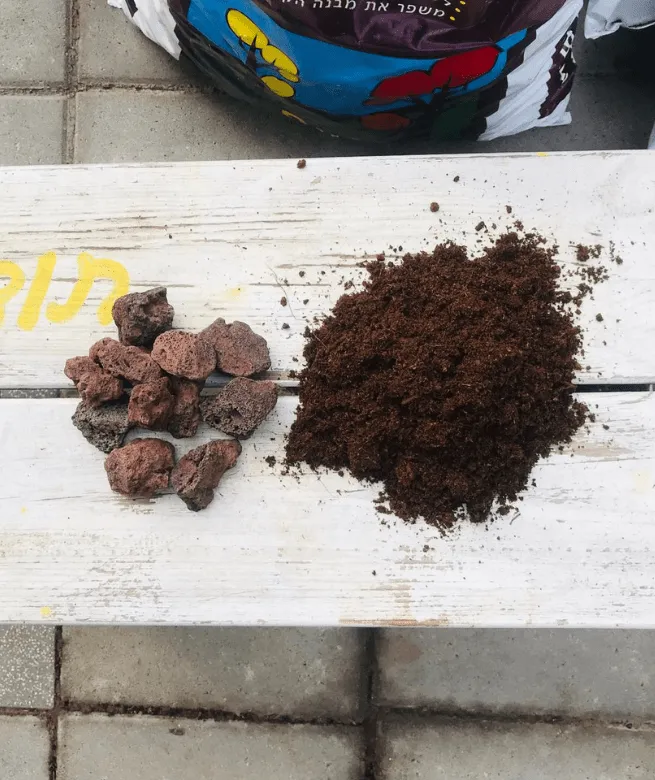 Remplissage en tuf et terre et préparation à la plantation: 1